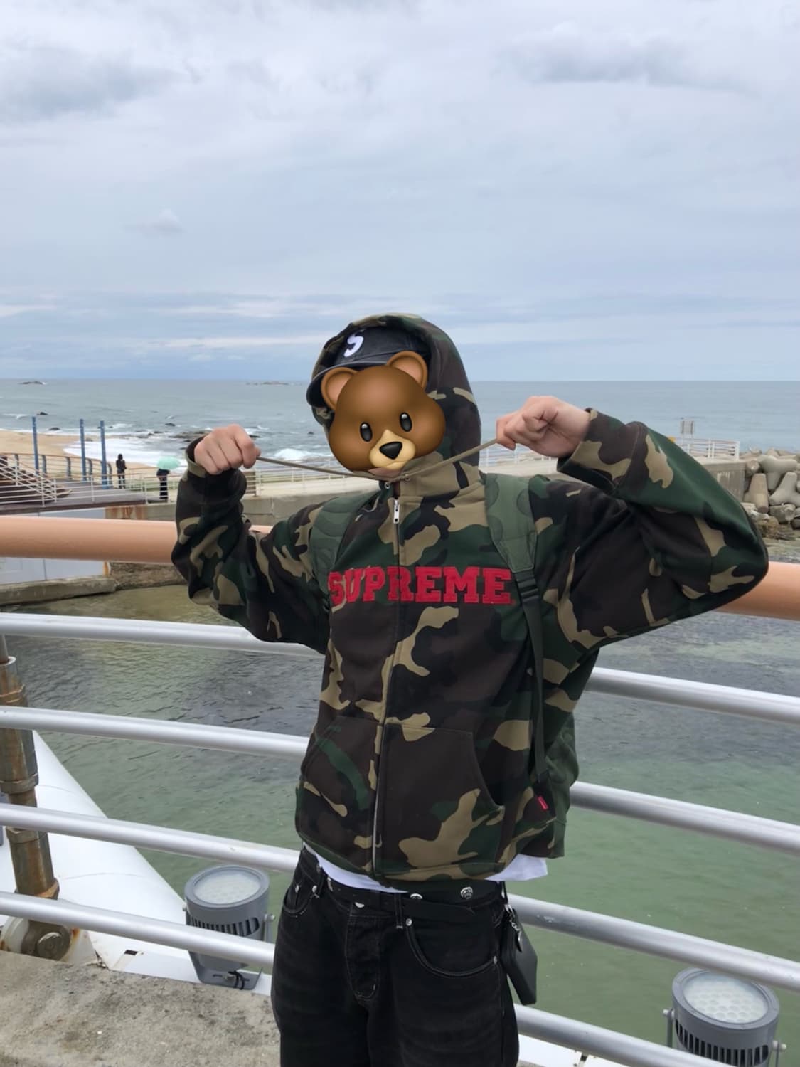 슈프림 카모 후드집업 상품이미지1