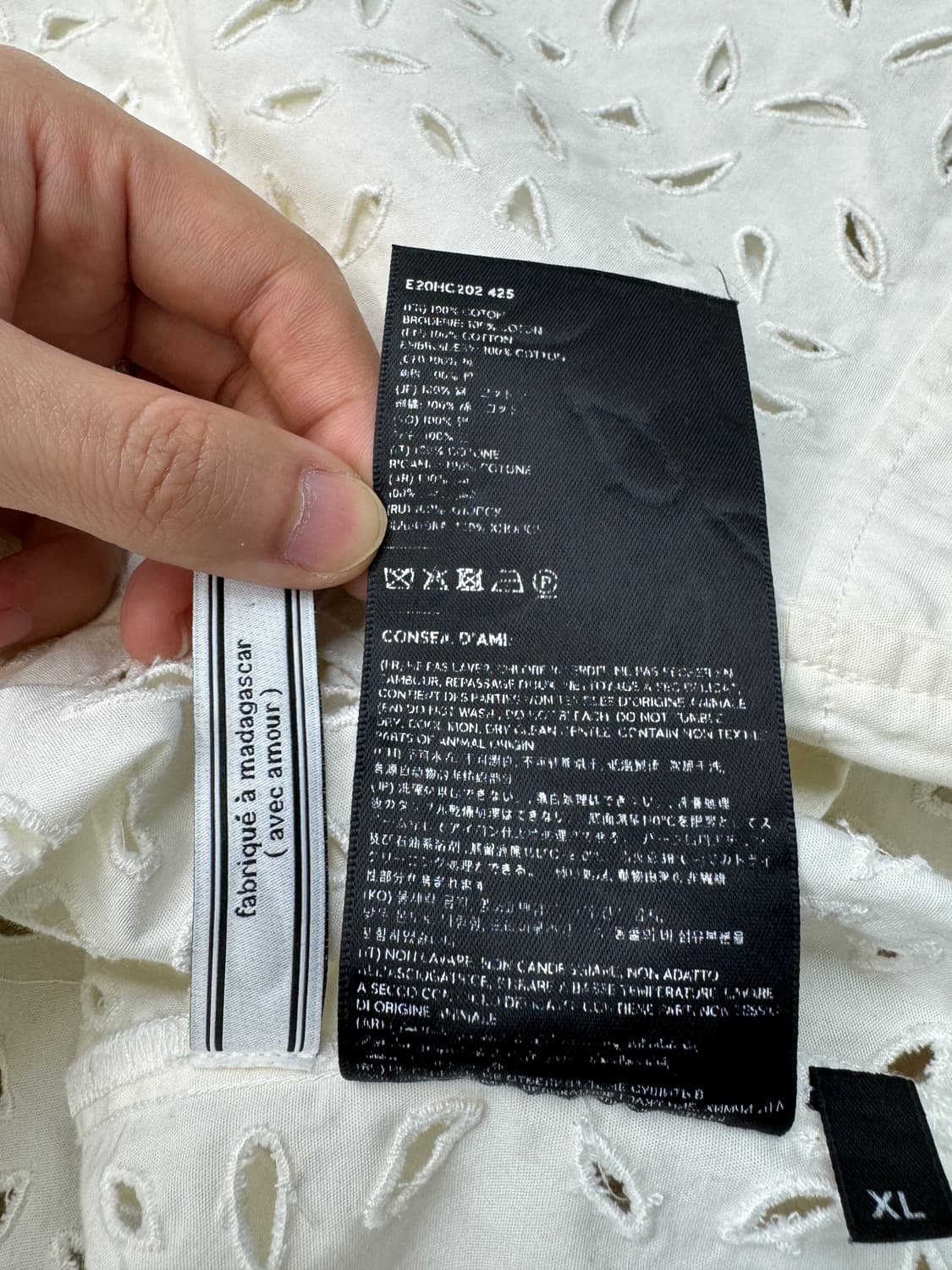 아미 엠브로이더드 하프 셔츠 상품이미지7