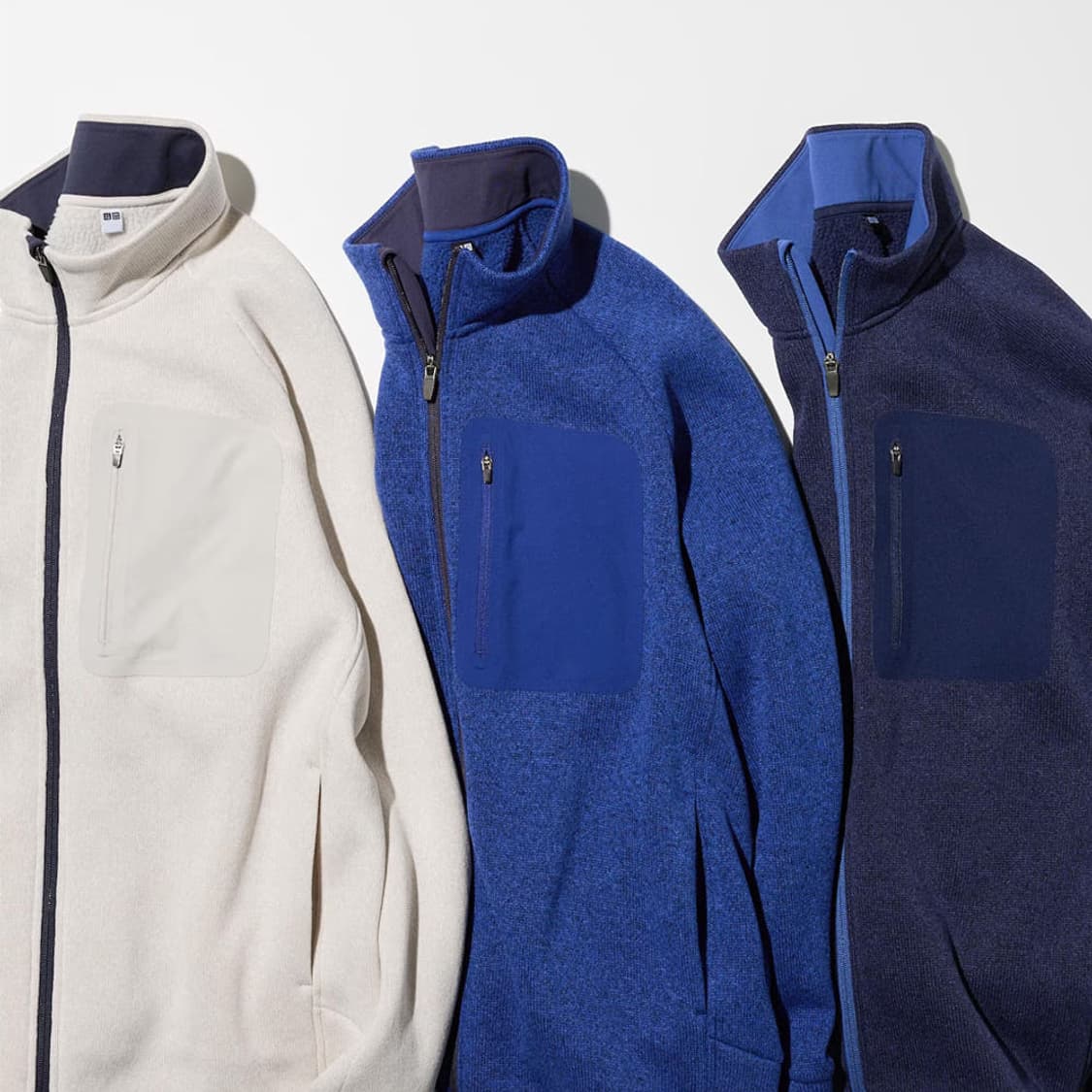 유니클로 니트 후리스 풀집 재킷(스웨덴 애슬레틱 콜렉션) 상품이미지1