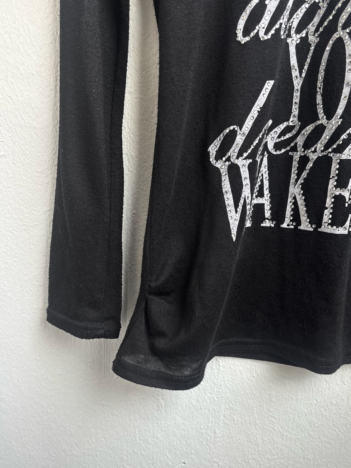 Vintage Black V-neck Cubic Long Sleeve  상품이미지6