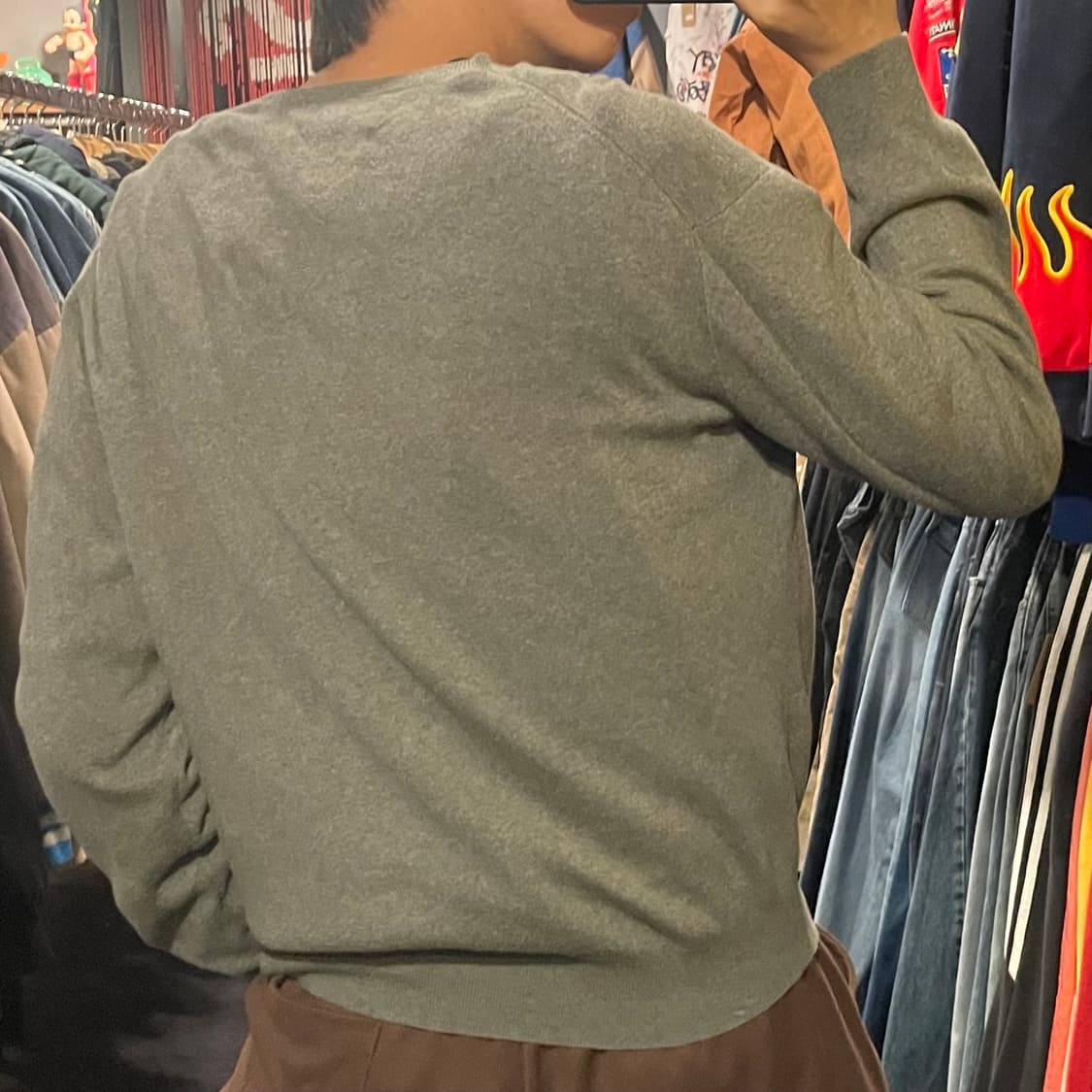 [IM] Polo 폴로랄프로렌 브이넥 그레이  긴팔니트 상품이미지6