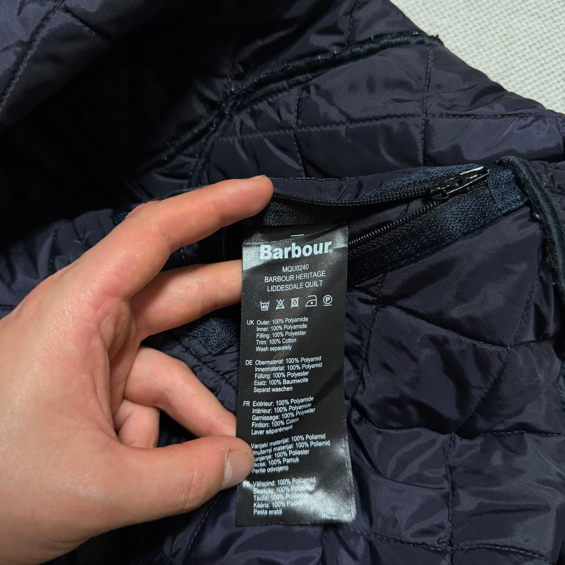 Barbour 바버 카라 퀄팅 자켓 상품이미지6