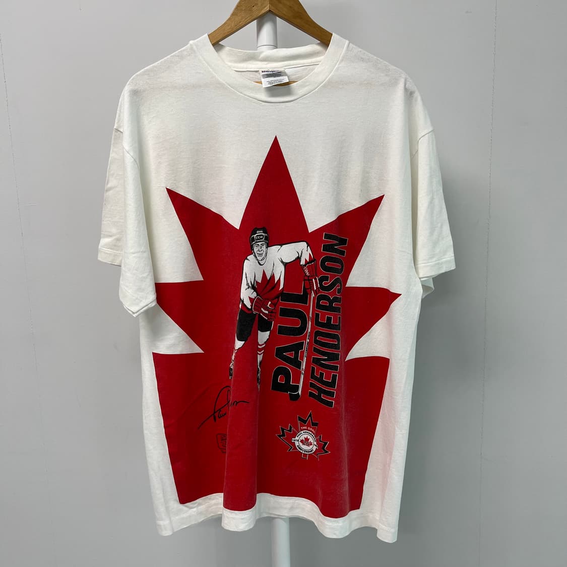 [XL] 헤인즈 헤비 웨이트 90s 빈티지 그래픽 반팔 티셔츠 상품이미지1