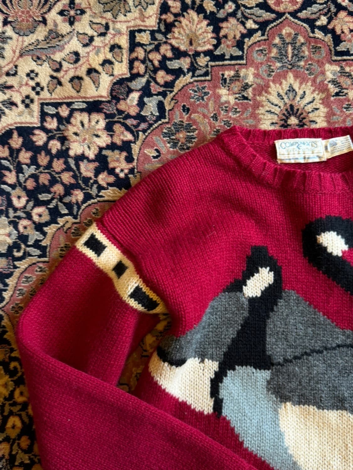 컴포넌츠 그래픽 램스울 니트 66~77 상품이미지3