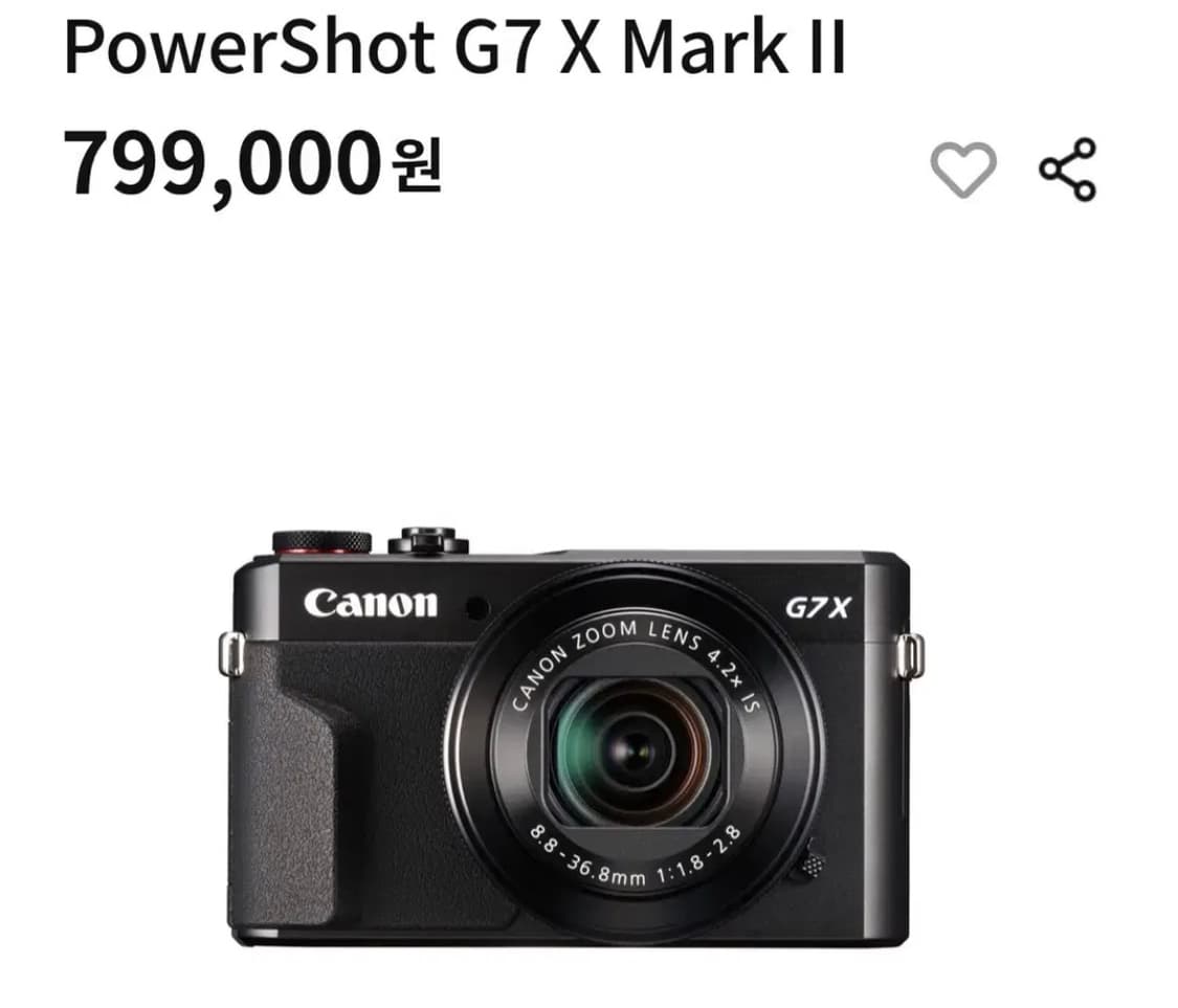 캐논 G7X MARK2/MARK3 구매 상품이미지1