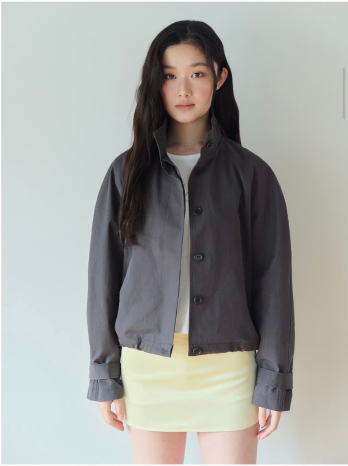 홈바디띵즈 Stand Collar Jacket (CHARCOAL) 상품이미지2