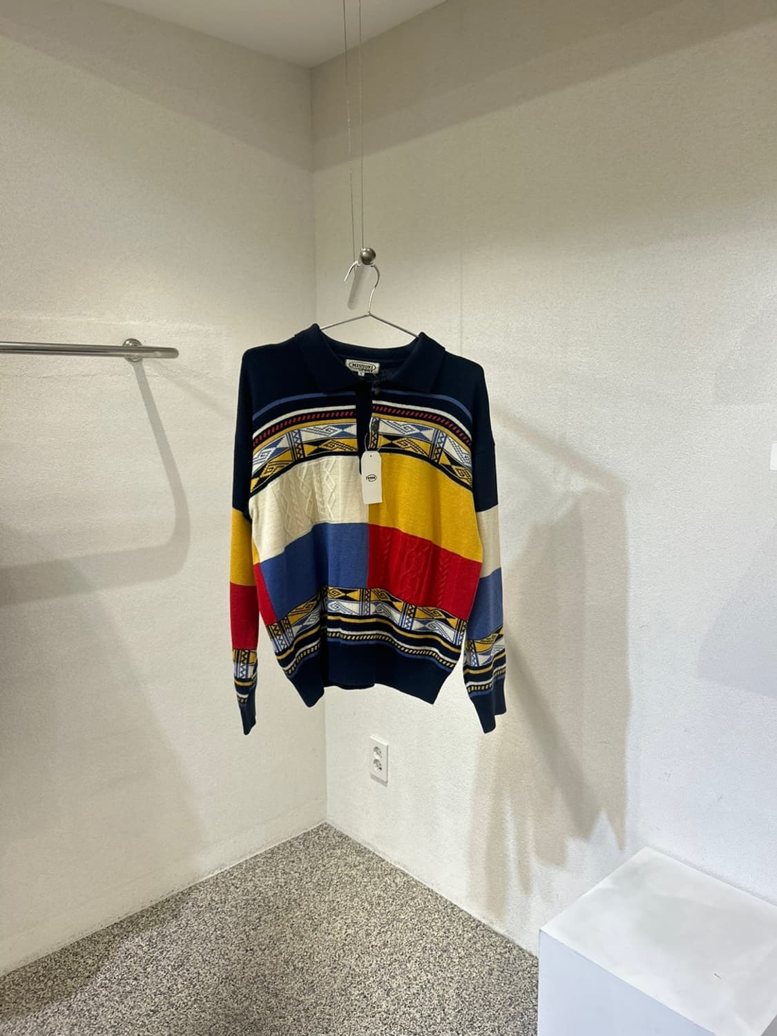 미쏘니 멀티컬러 패턴 니트 상품이미지1