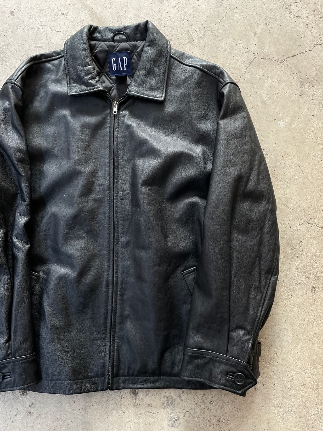 90s Old GAP Leather Jacket 상품이미지4