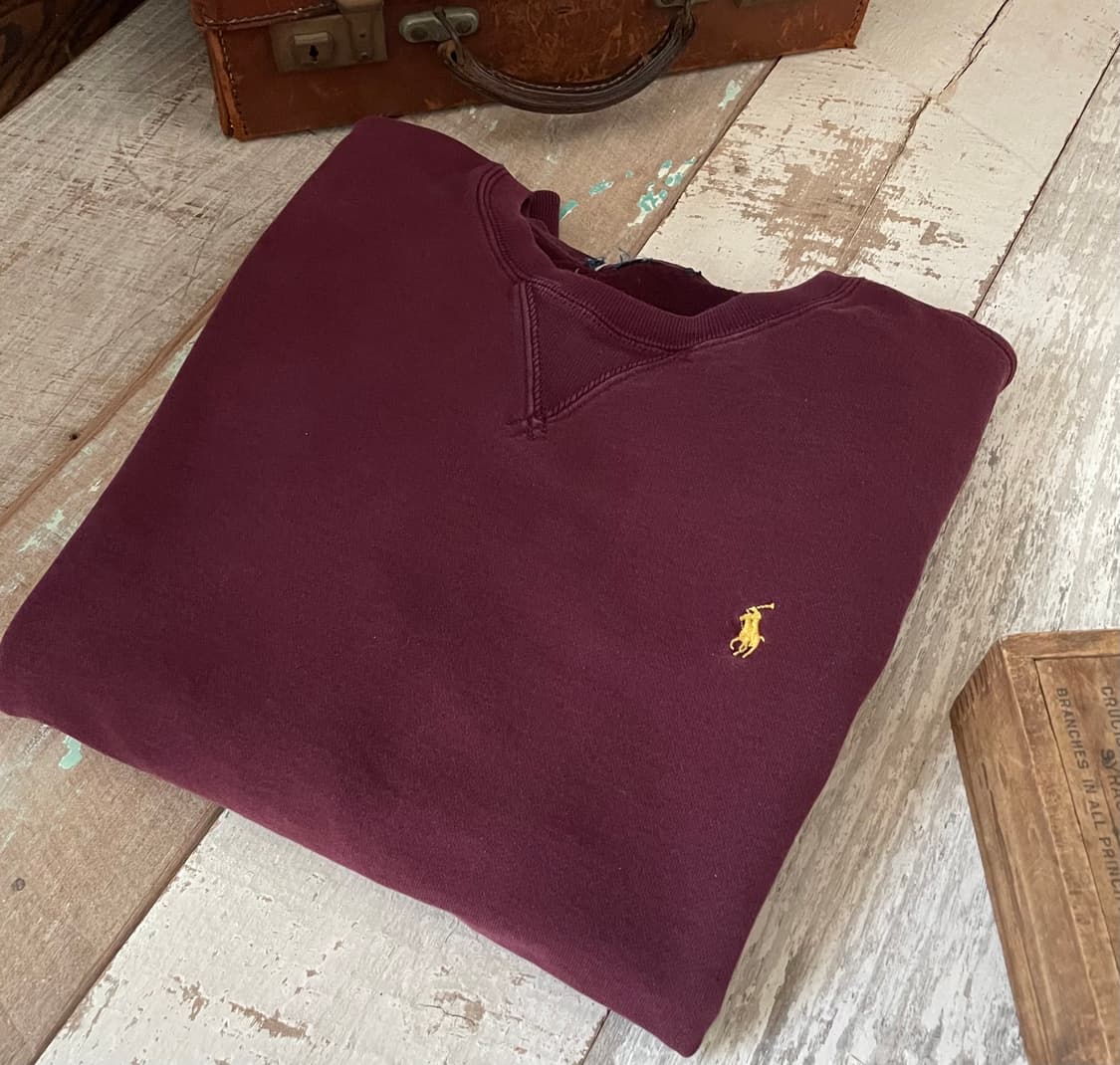폴로 랄프로렌 버건디 스웻셔츠 상품이미지1