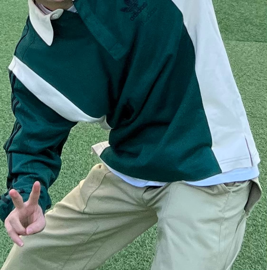 아디다스 PK 럭비 티셔츠 그린 S - M 상품이미지4