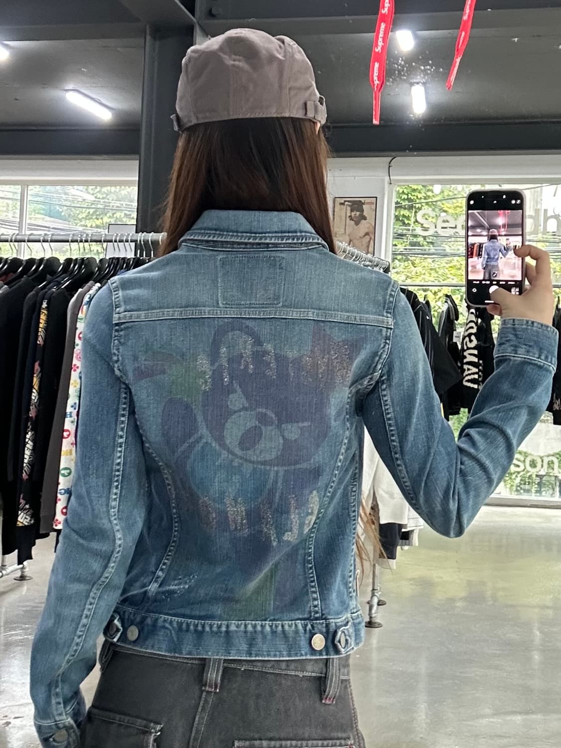 히스테릭글래머 스타 퍽베어 데님자켓 상품이미지1
