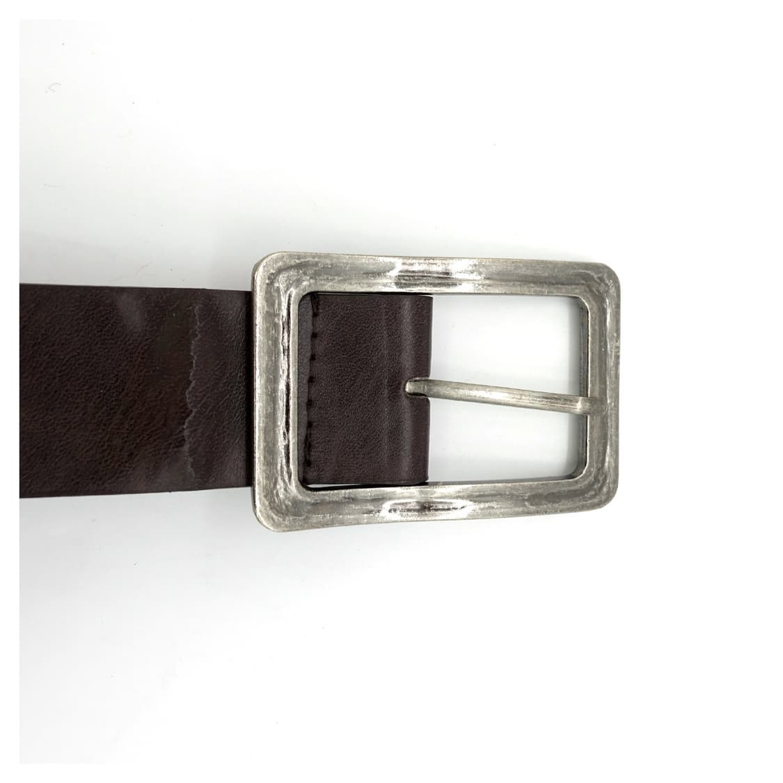 VINTAGEBELT 빈티지 롱스퀘어 버클 펀치홀 레더 벨트 상품이미지6