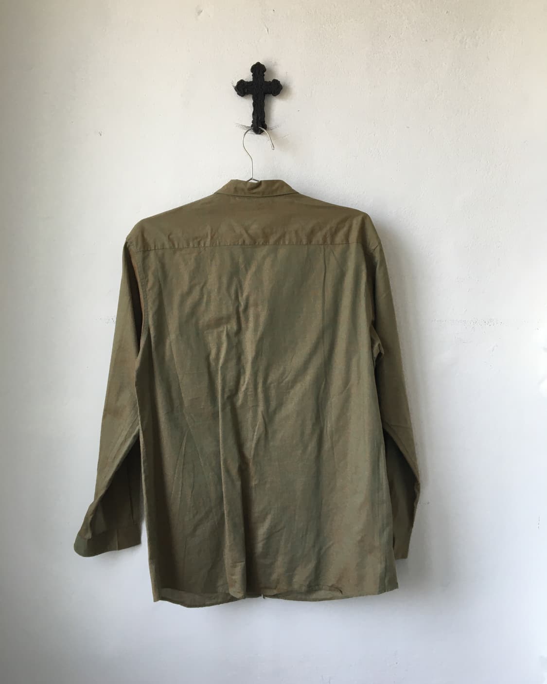 Green glossy shirt 상품이미지3