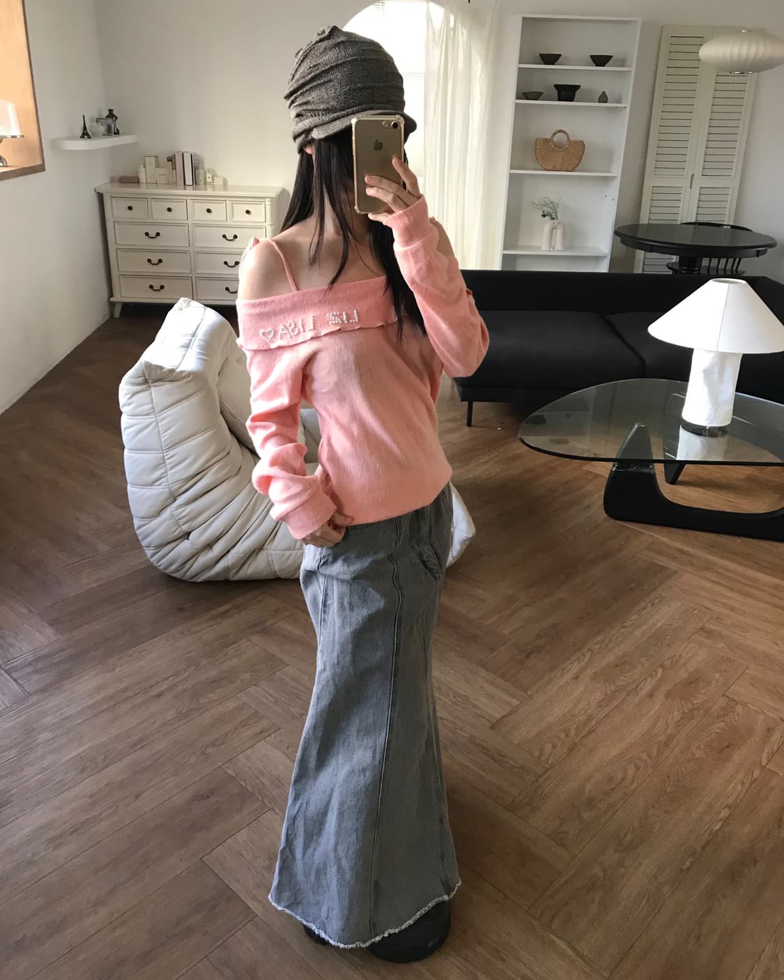 vintage Liz lisa off-shoulder knit 상품이미지4