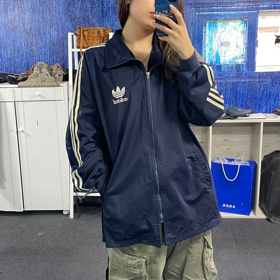 아디다스 네이비 져지 L 상품이미지1