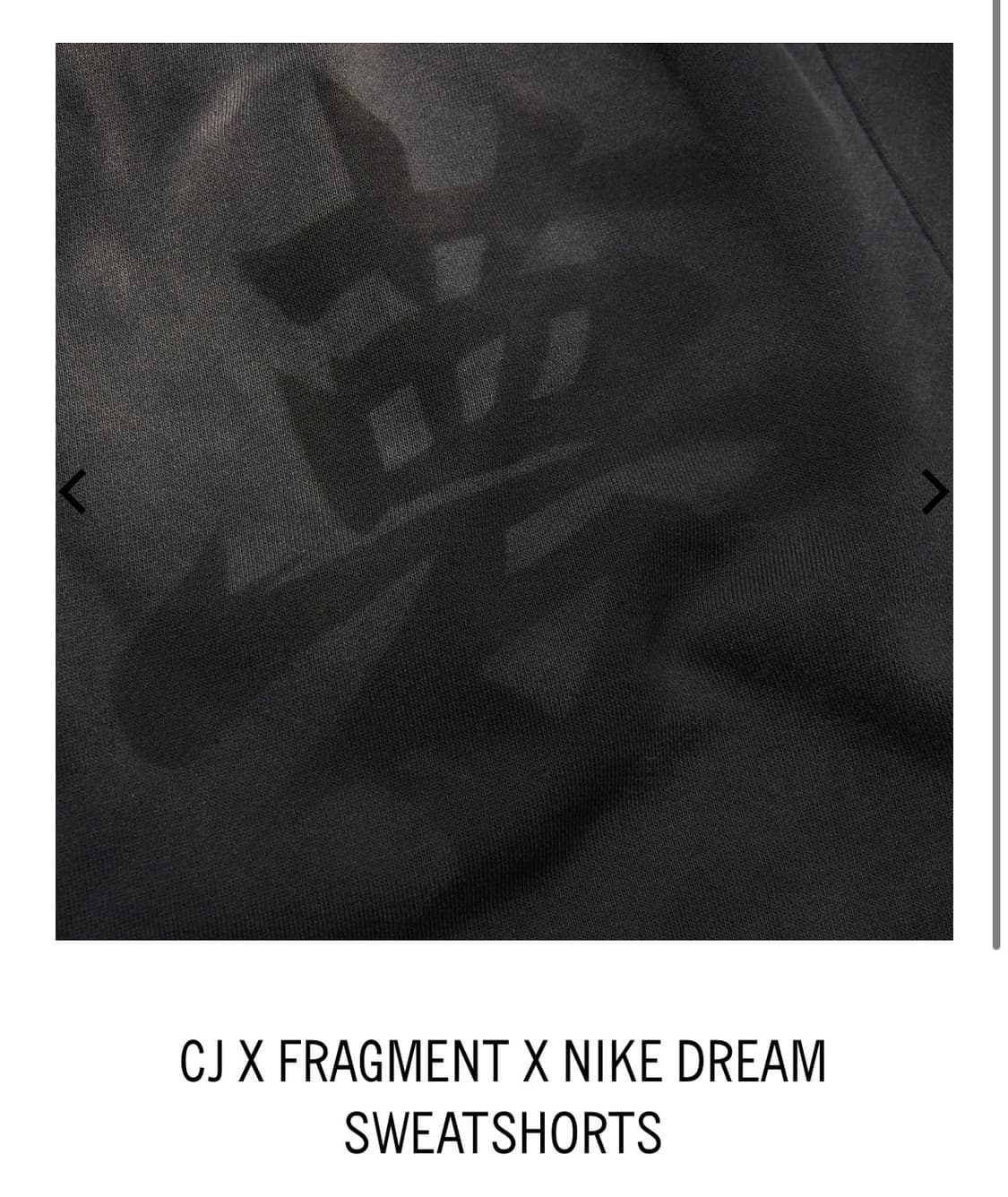 트래비스 스캇 프라그먼트 나이키 반바지 상품이미지4