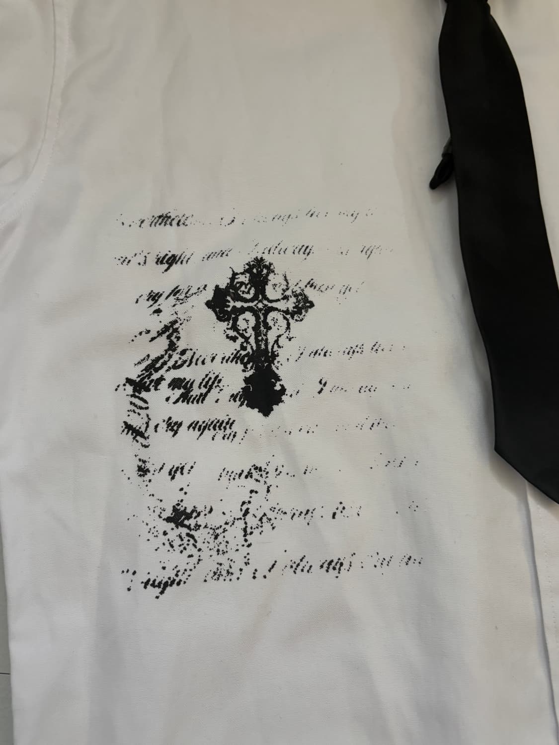 • Hurt Printed White Shirt & Tie Set 상품이미지3