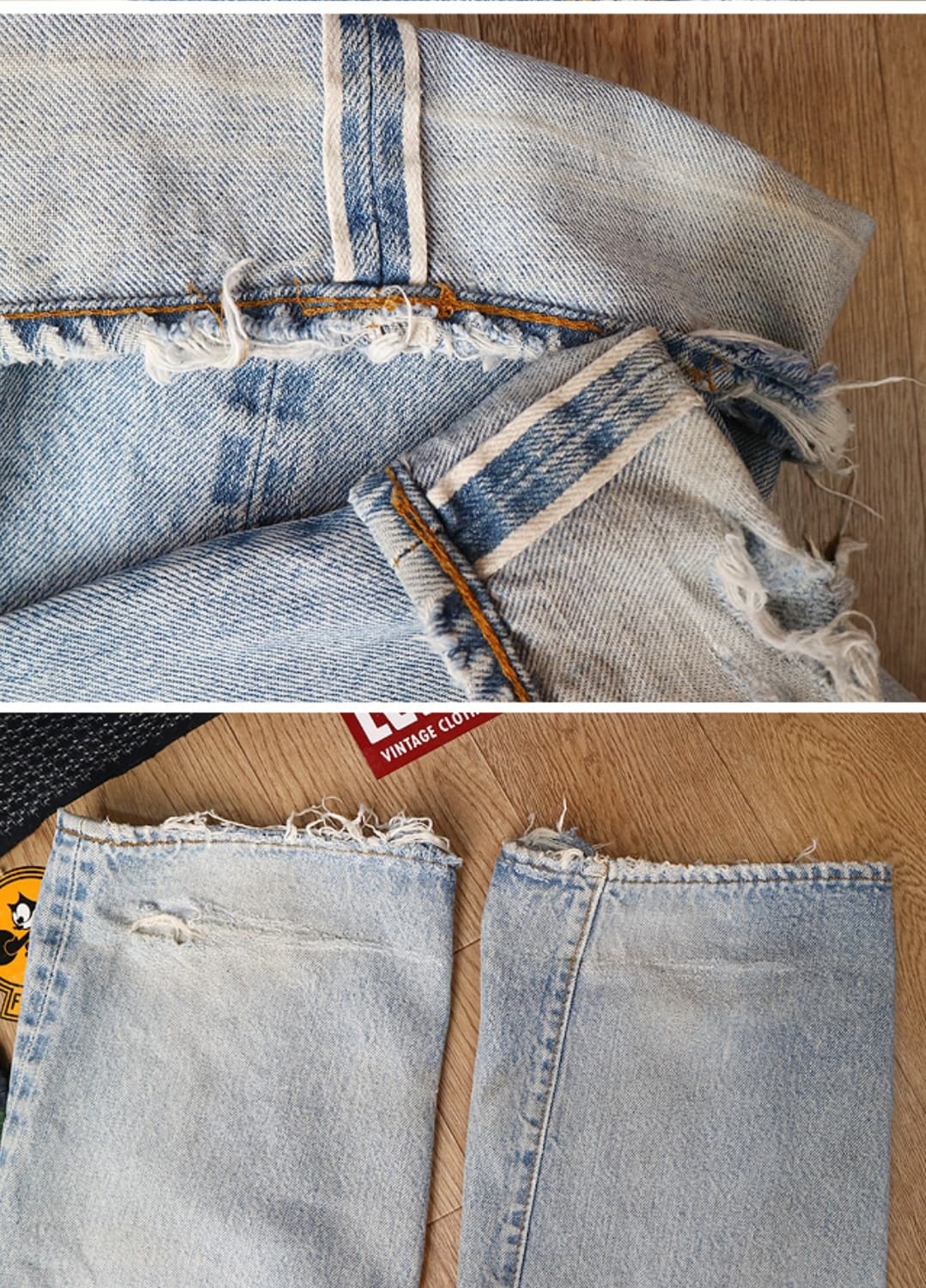 미국판 70S LEVIS 리바이스 501 블랭크텝 빈티지 셀비지 데님

 상품이미지10