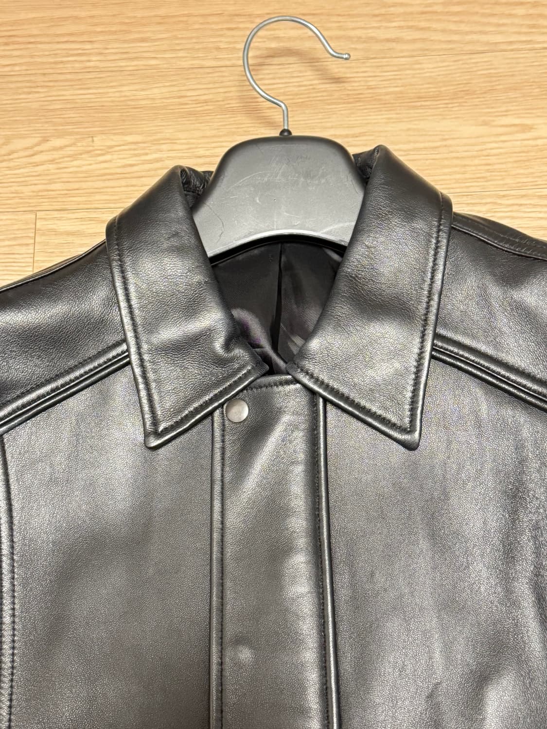 [M] 유스 레더 봄버 상품이미지6