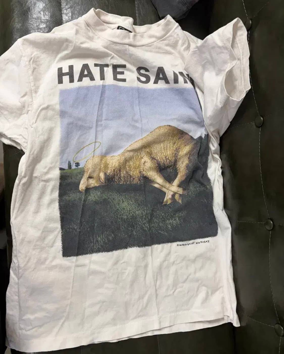 세인트미카엘 hate saint L사이즈 쉽티셔츠 상품이미지1