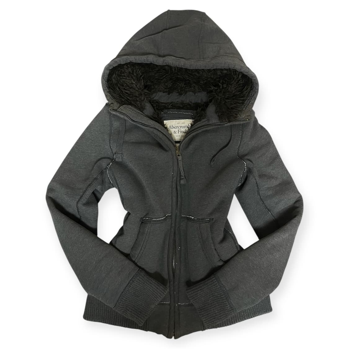 아베크롬비 차콜 울프조 후드집업 상품이미지1