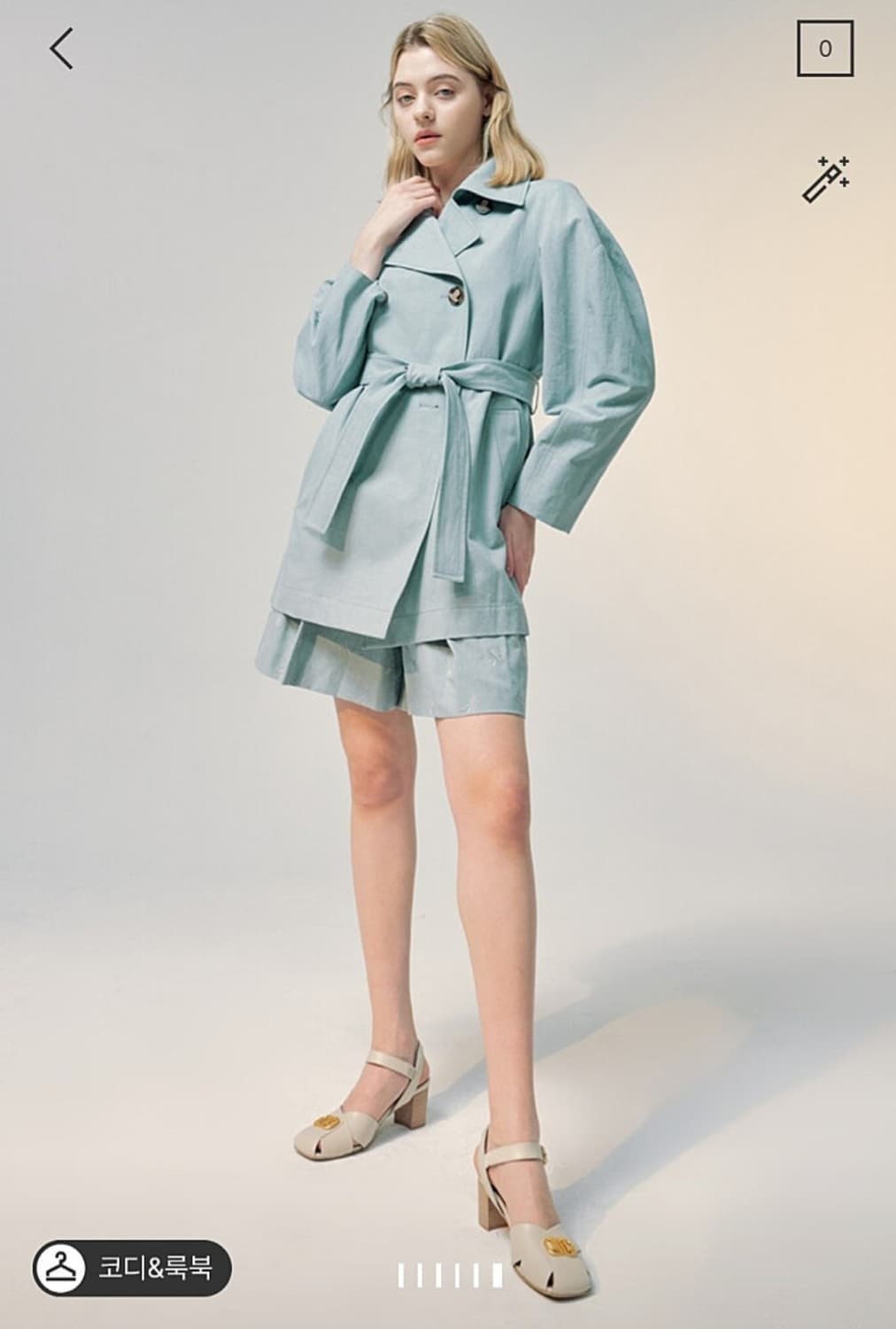 랑방 레터링 로고 자수 쇼츠 67사이즈 상품이미지3