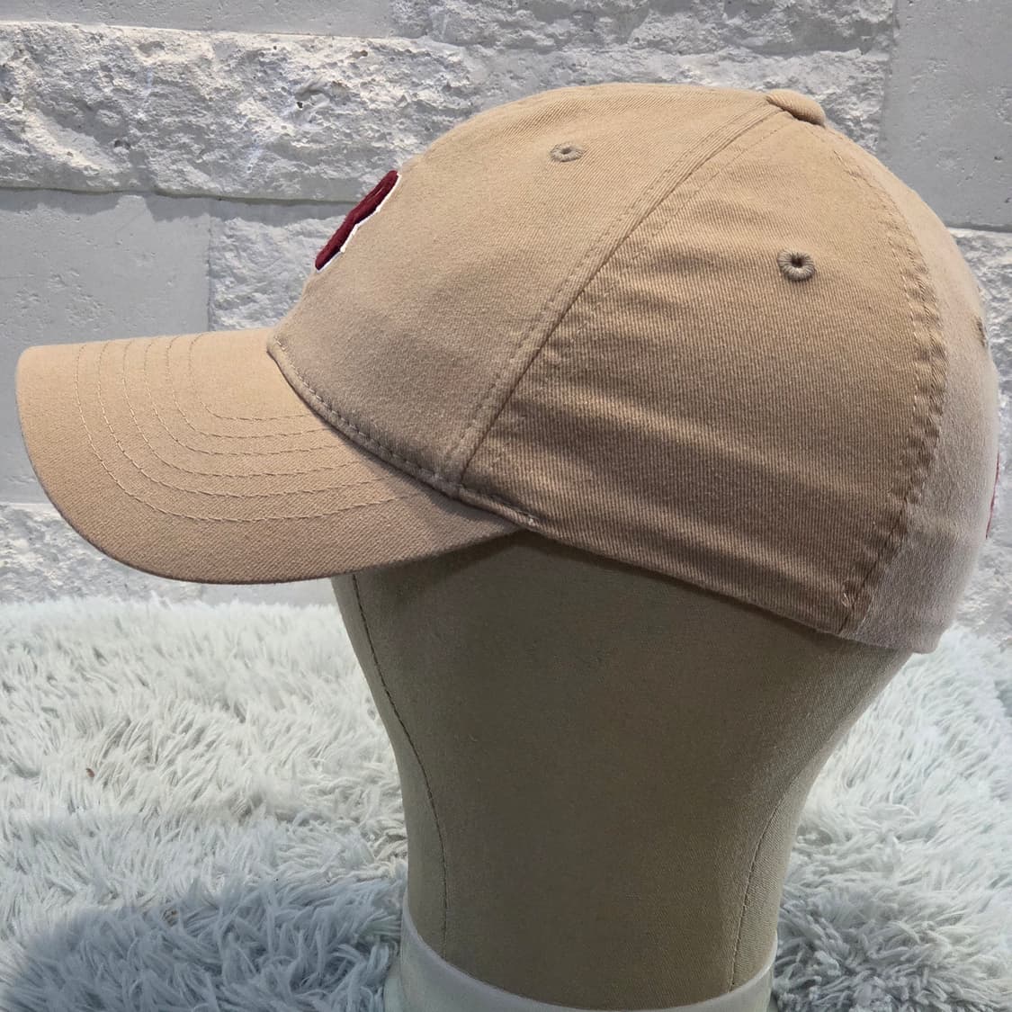 L5-9:MLB 레드삭스 베이지 볼캡 S-M (56-57cm) 상품이미지3