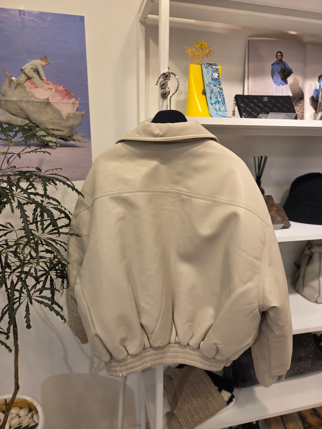 레이디볼륨 비건레더 패딩 점퍼 상품이미지9