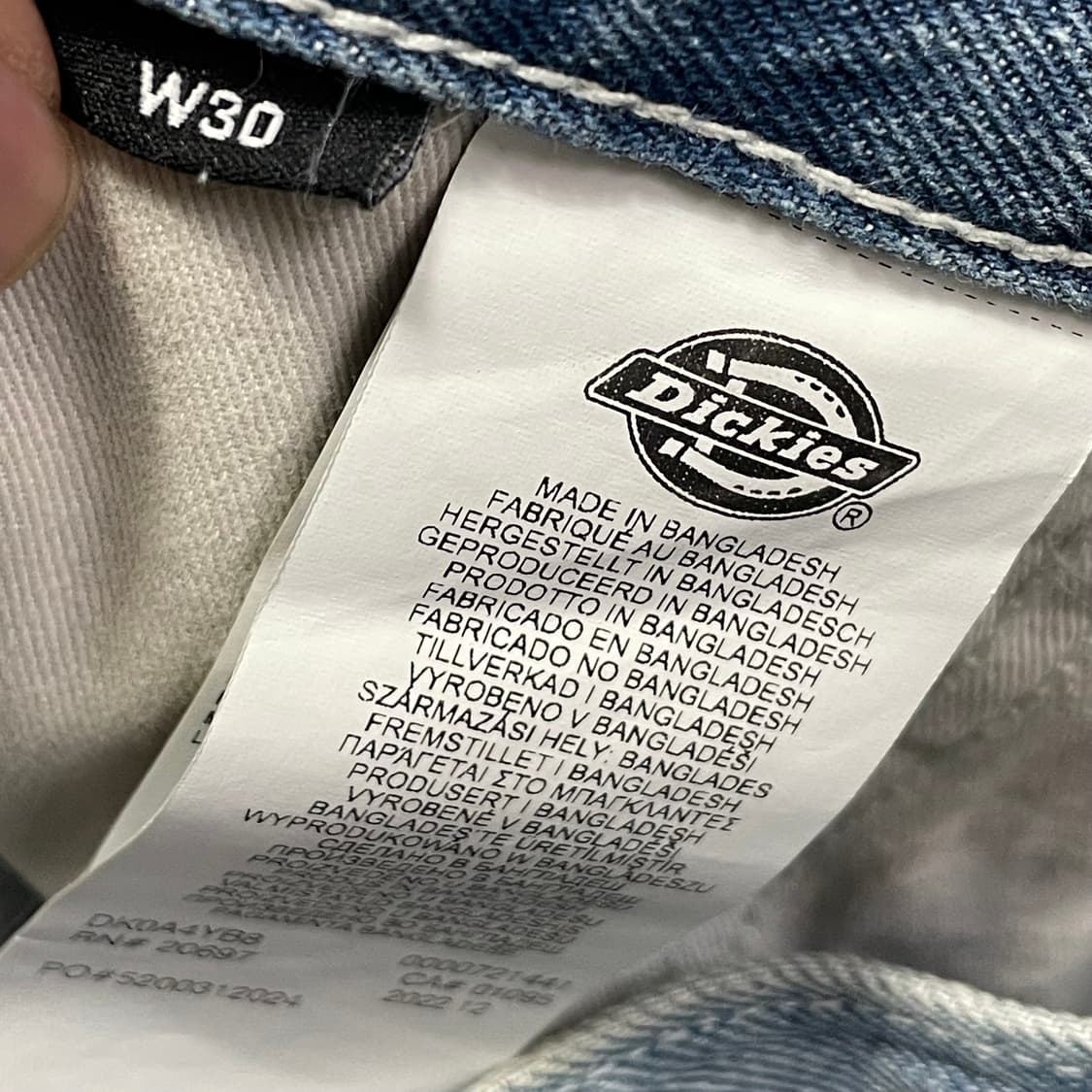 [30] 디키즈 더블니 데님쇼츠 반바지 상품이미지3