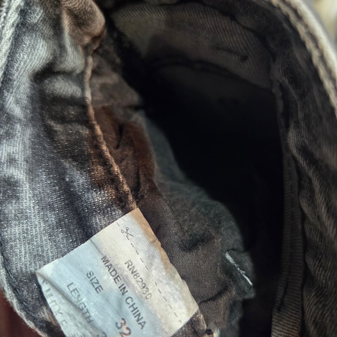 스모크라이즈 디테일 데미지 워싱 데님 상품이미지8