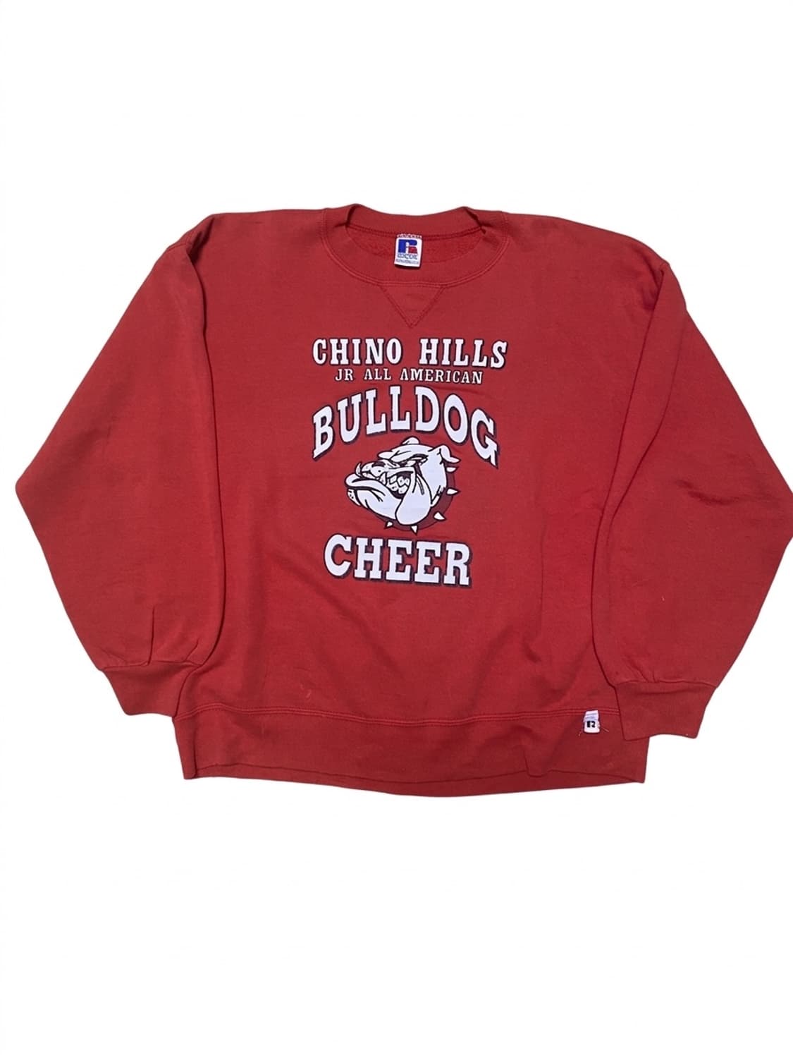 90s usa 러셀 레드 불독 프린팅 L 상품이미지1