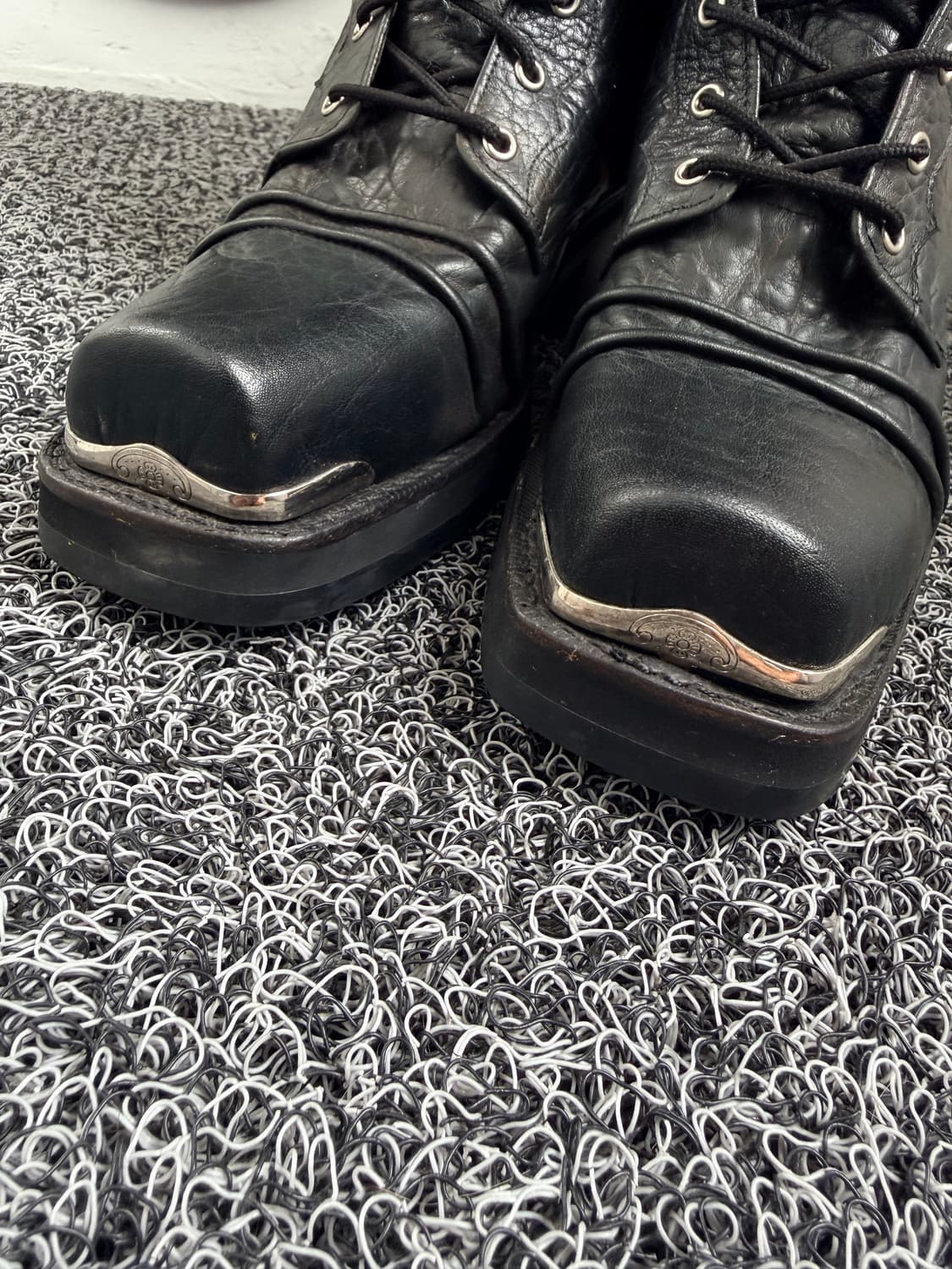 빈티지 하이탑 레이스업 웨스턴 앵클 부츠 상품이미지4