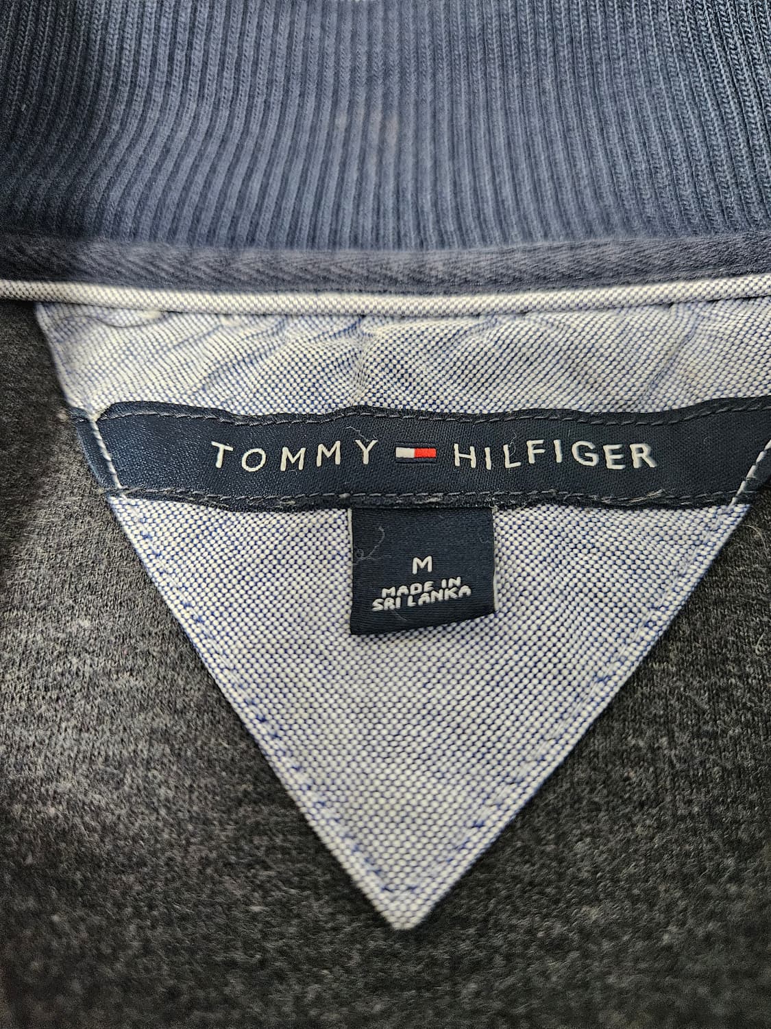 타미힐피거 니트 하프집업 반집업 코튼 빈티지 남성 M 상품이미지3