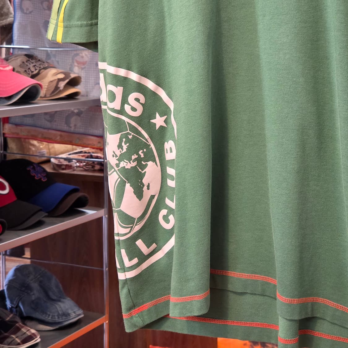 아디다스 그린 사이드라인 풋볼 반팔 상품이미지3