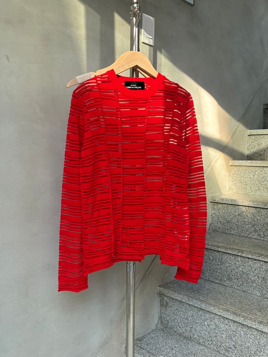 꼼데가르송 트리콧 니트 상품이미지1