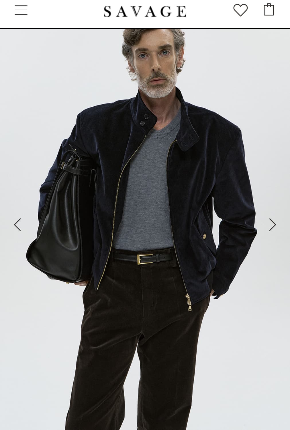 세비지 코듀로이 자켓 네이비 m사이즈 상품이미지1