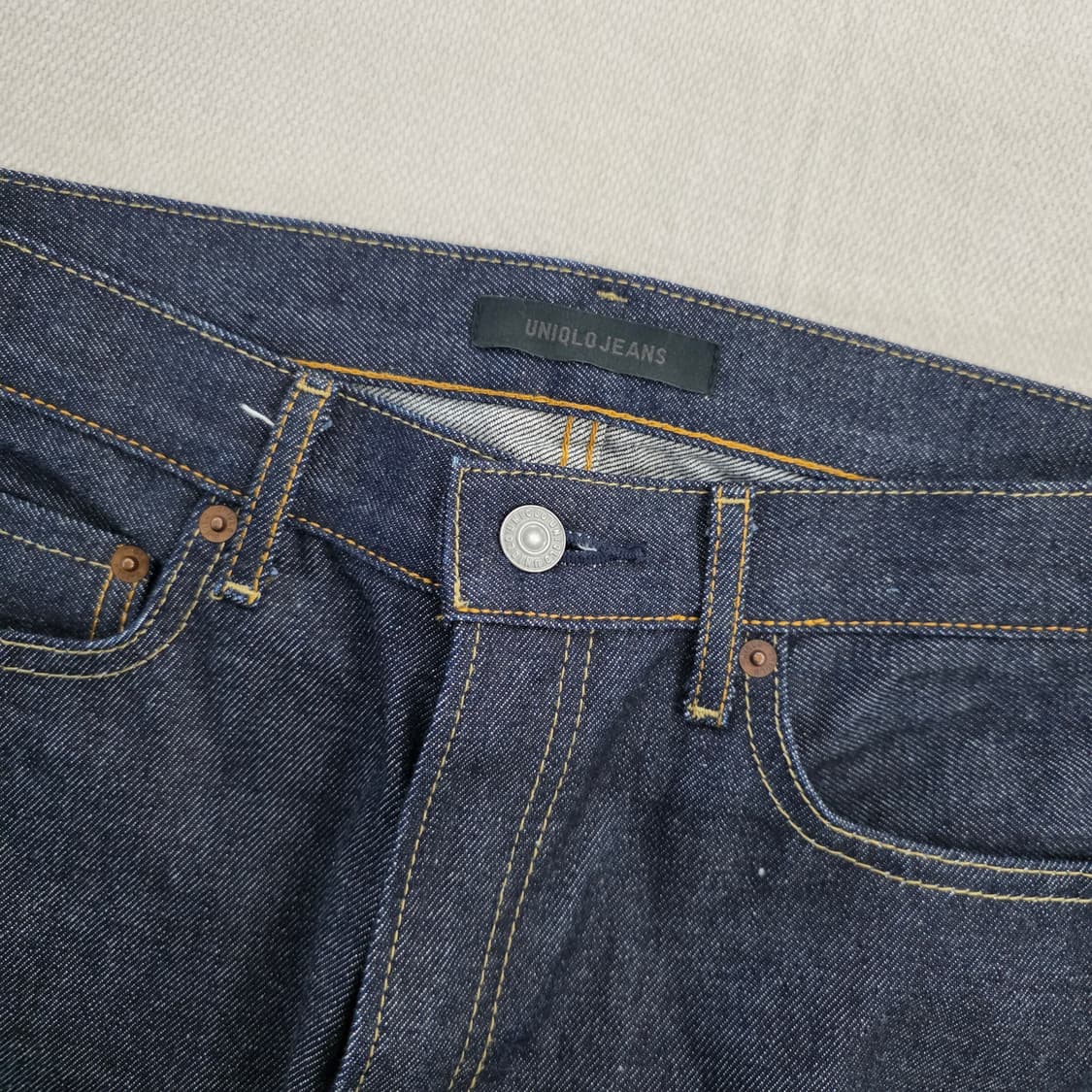 [4] 유니클로 셀비지 진청 데님팬츠 0202J 상품이미지2