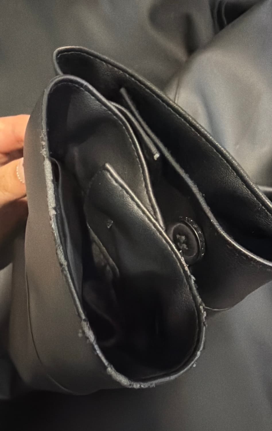 🖤라퍼지스토어 레더 미니멀 투웨이 블루종 자켓🖤 상품이미지4