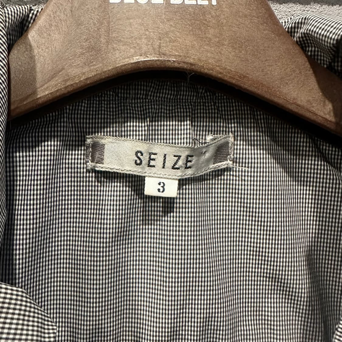 JPN VINTAGE 야상 자켓 셔링 카라넥 허리 스트링 디테일 그레이 상품이미지5