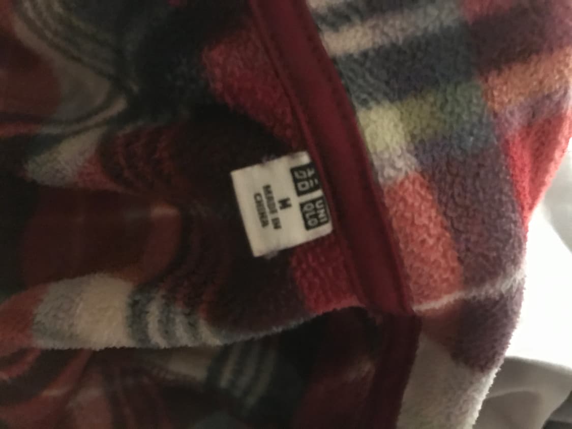 일본 유니클로 빈티지 체크 후리스 상품이미지3