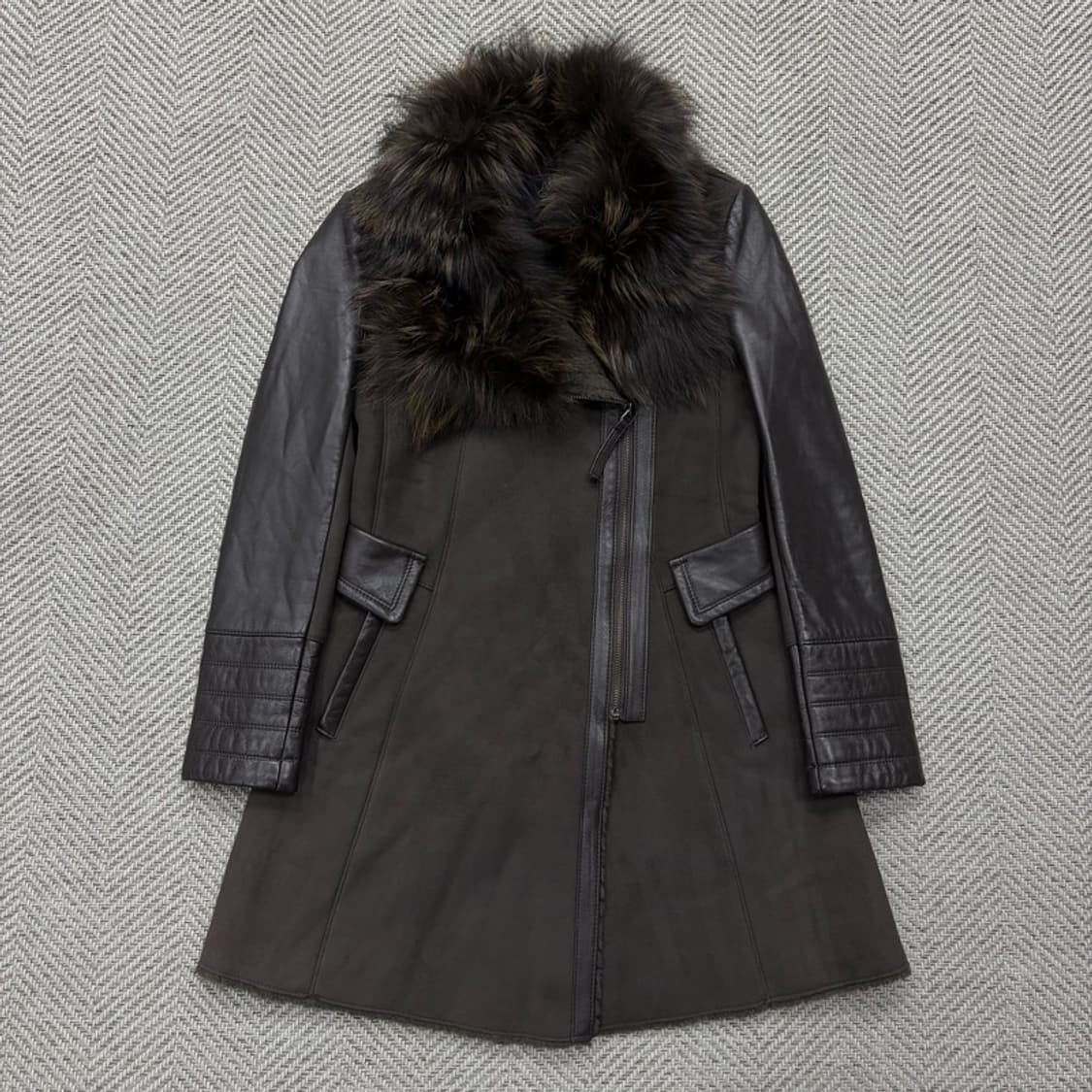 아르덴미즈 리얼퍼 레더 코트 v1963 상품이미지1