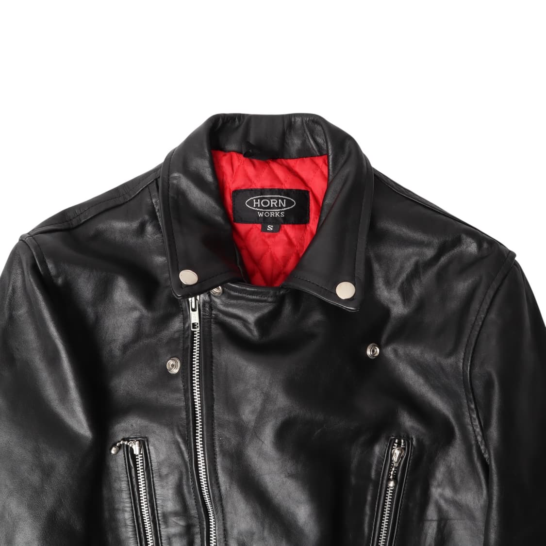 Horn works jpn 카우레더 라이더 바이커 자켓 상품이미지2
