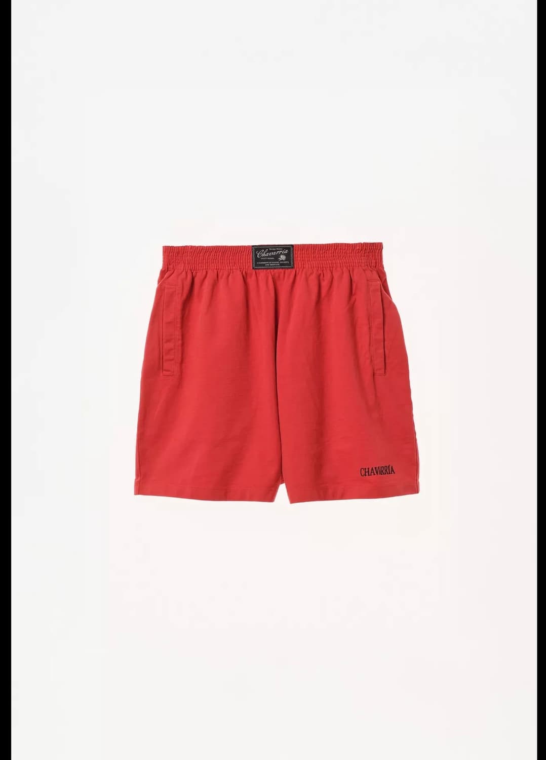 자라 윌리차바리아 자수 조거 버뮤다 레드 상품이미지1