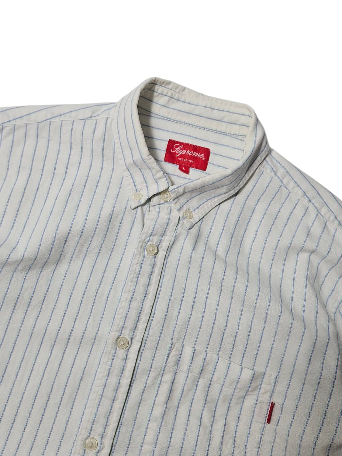 슈프림 스트라이프 셔츠 L 상품이미지3