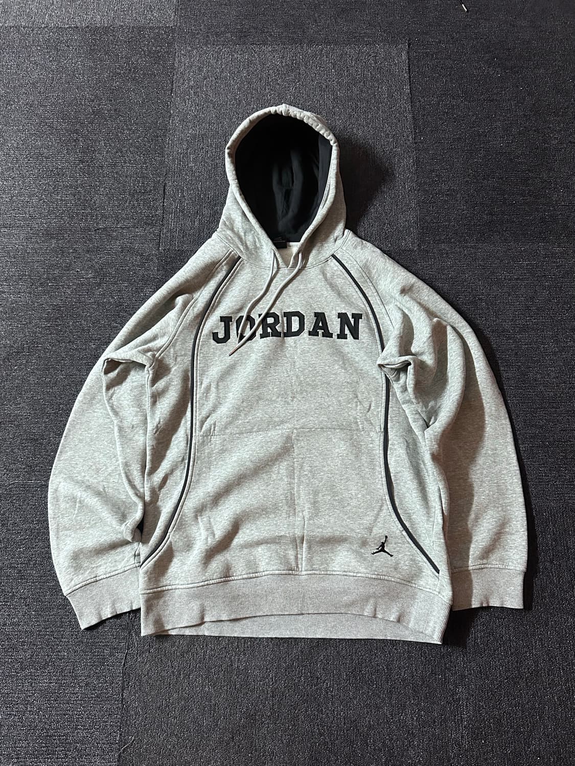 Jordan Classic Fleece 풀오버 블랙파이핑 후드티 상품이미지1