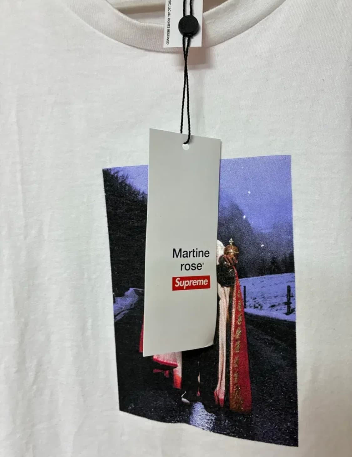 [L]슈프림x마틴로즈 티셔츠 화이트 상품이미지4
