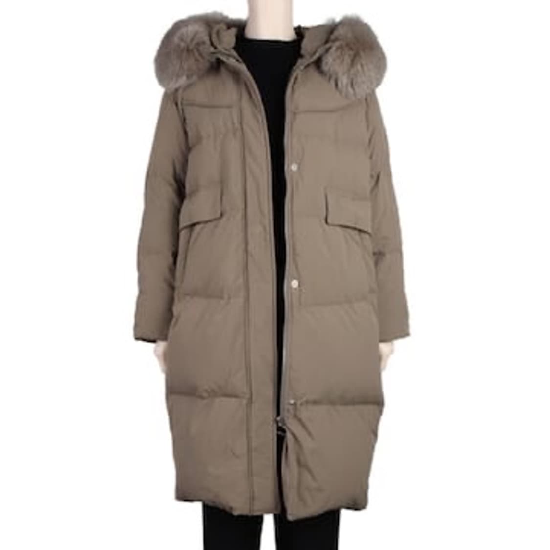 택달린새상품) 보니스팍스 폭스퍼 롱패딩 55-66 정가 32만원대 상품이미지10