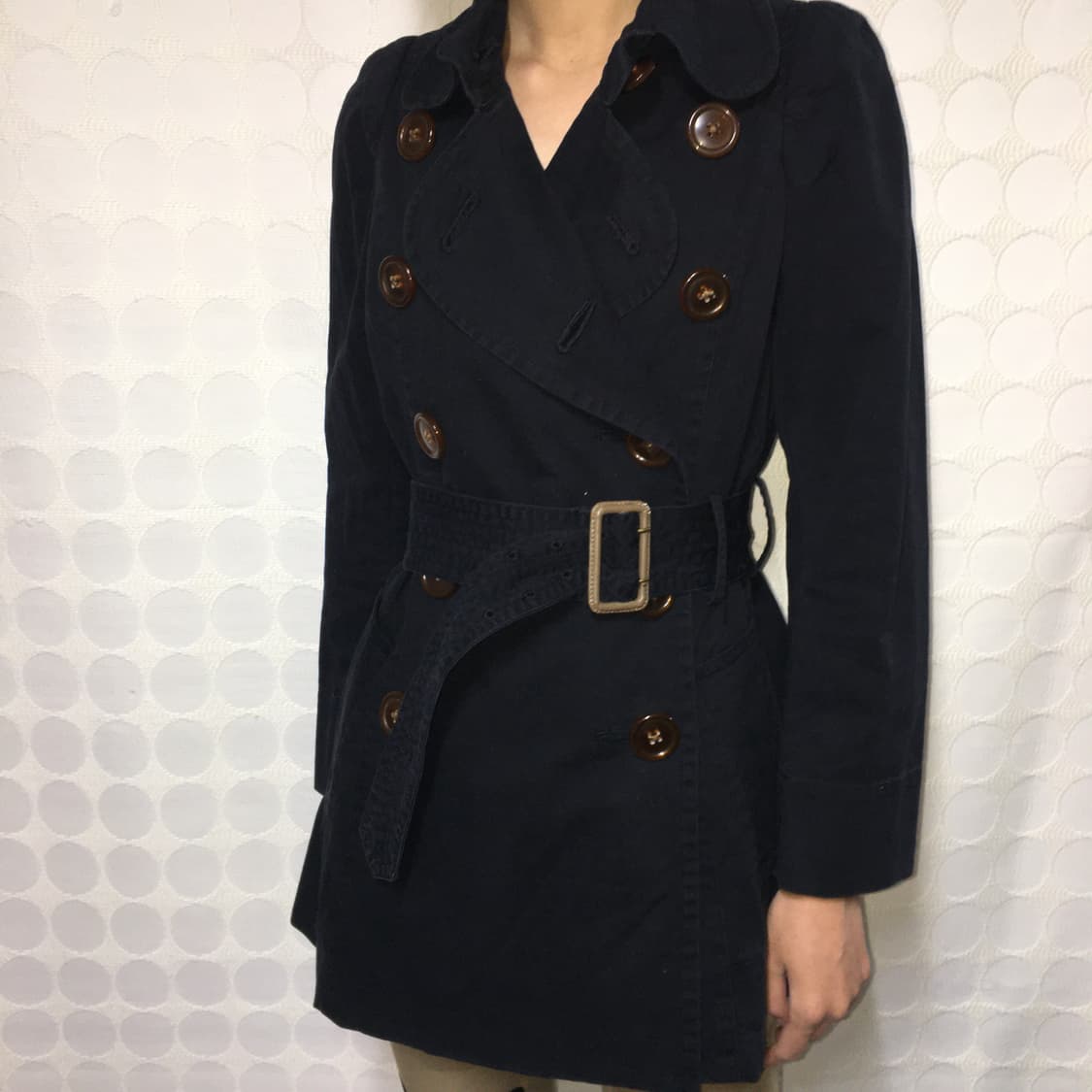 vivienne westwood 더블버튼 면 트렌치코트 상품이미지1