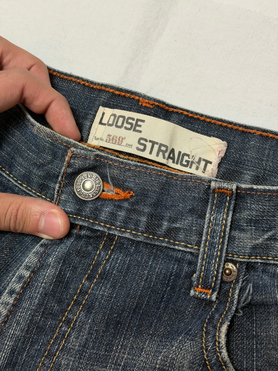 [34X32] 00s 리바이스 569 배기진 루즈핏 데님팬츠 상품이미지4