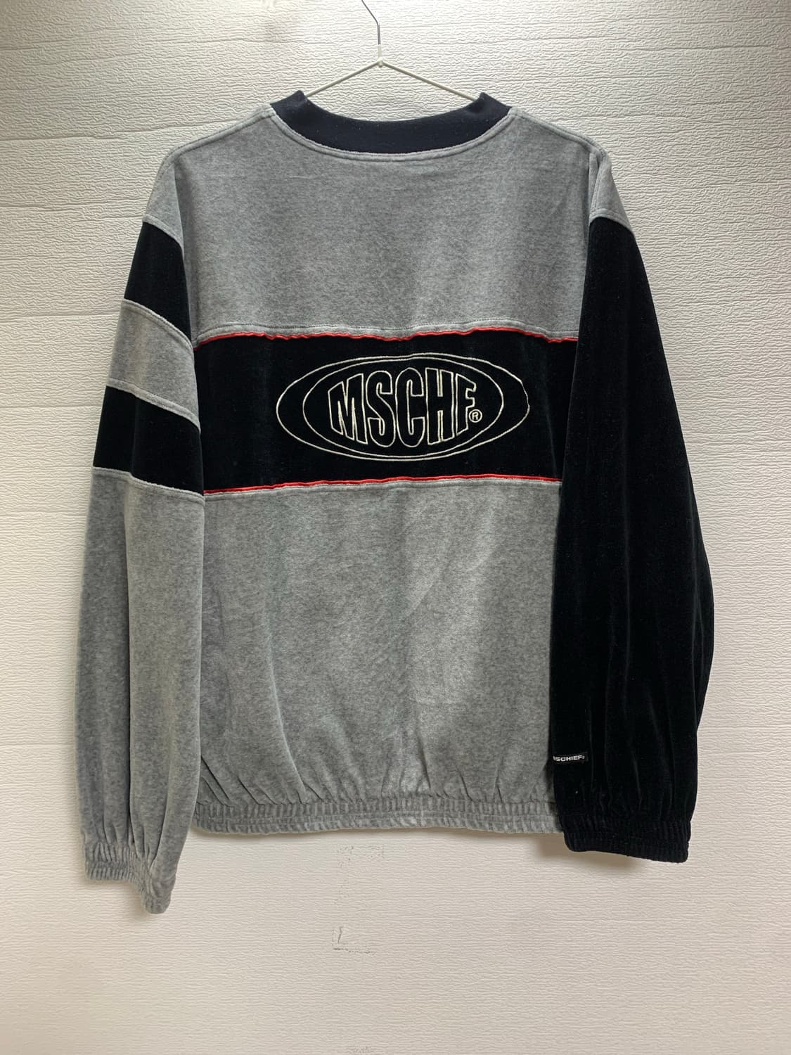 MSCHF 미스치프 벨벳 트랙 자켓 그레이 상품이미지2